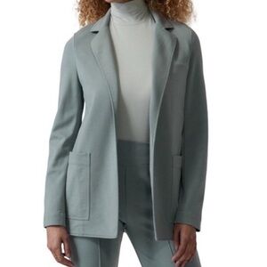 Athleta Eastbound Blazer Minimalistic Gray / Sage Green